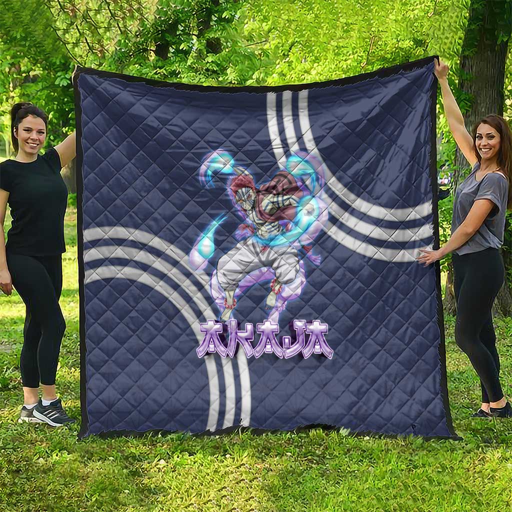 Akaza Demon Slayer Quilt Mystic Aura Anime Ring Style