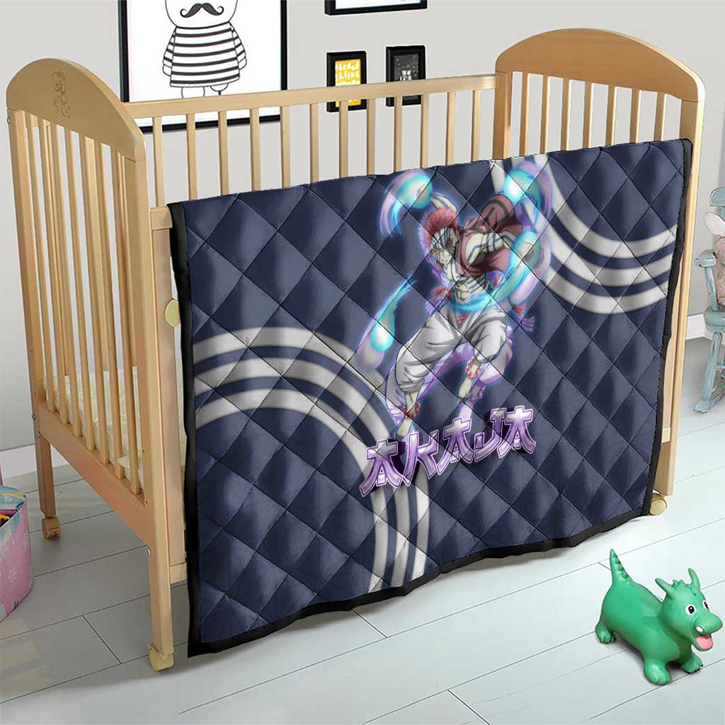 Akaza Demon Slayer Quilt Mystic Aura Anime Ring Style