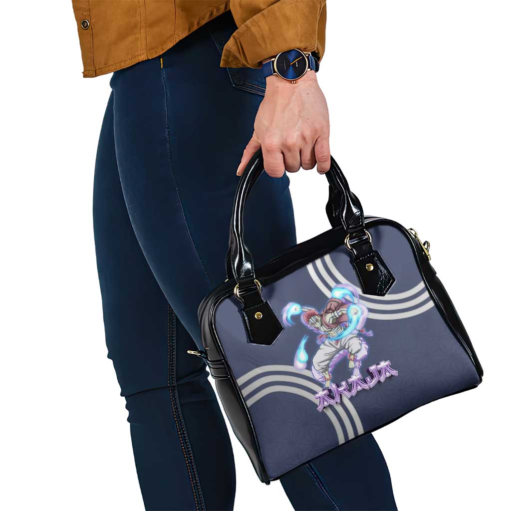 Akaza Demon Slayer Shoulder Handbag Mystic Aura Anime Ring Style