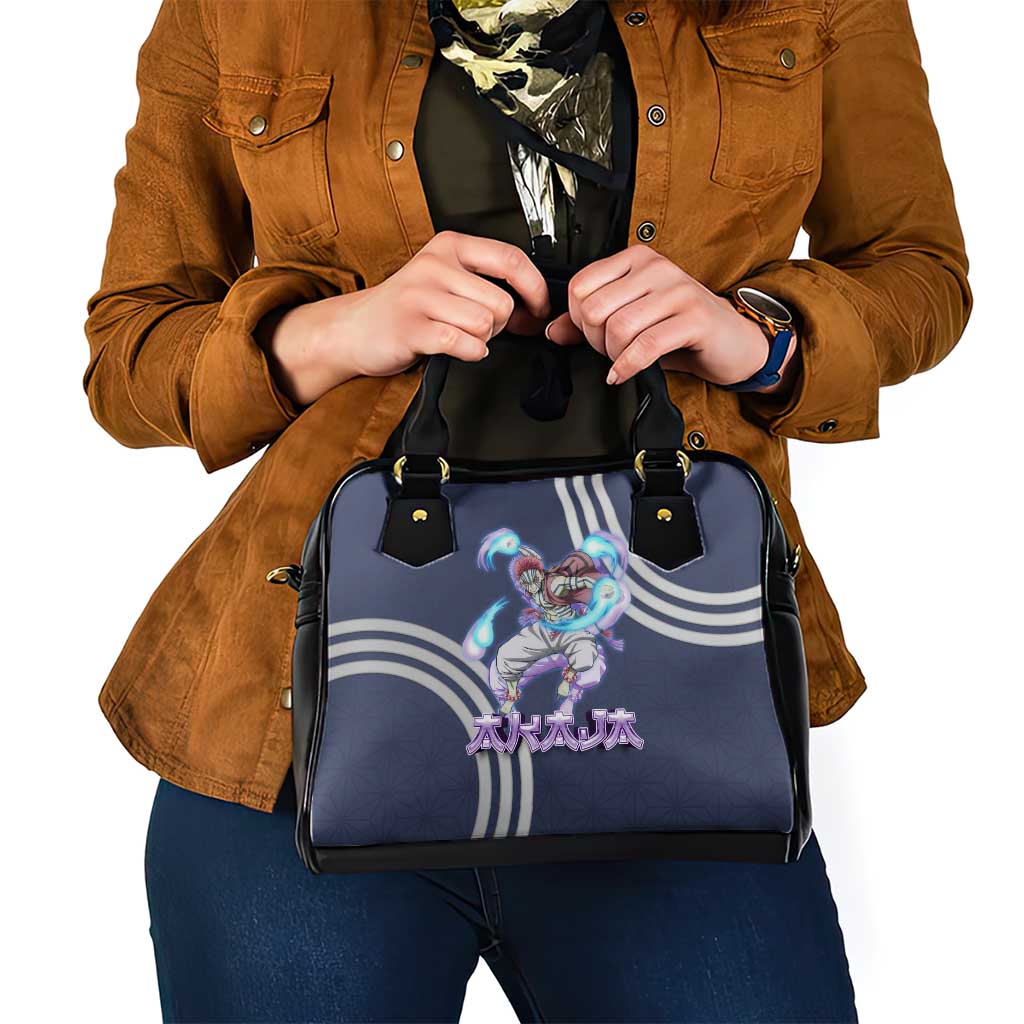 Akaza Demon Slayer Shoulder Handbag Mystic Aura Anime Ring Style