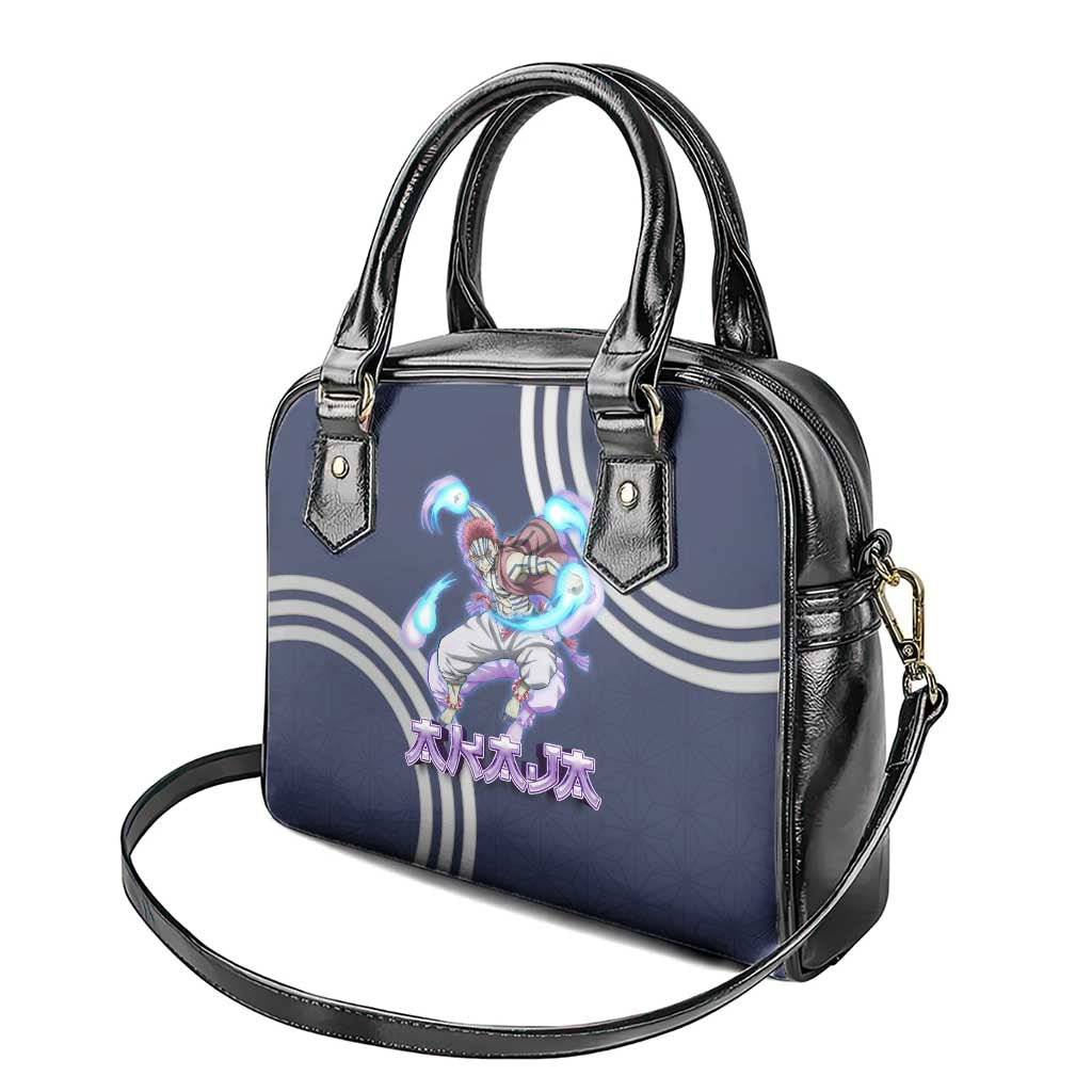 Akaza Demon Slayer Shoulder Handbag Mystic Aura Anime Ring Style