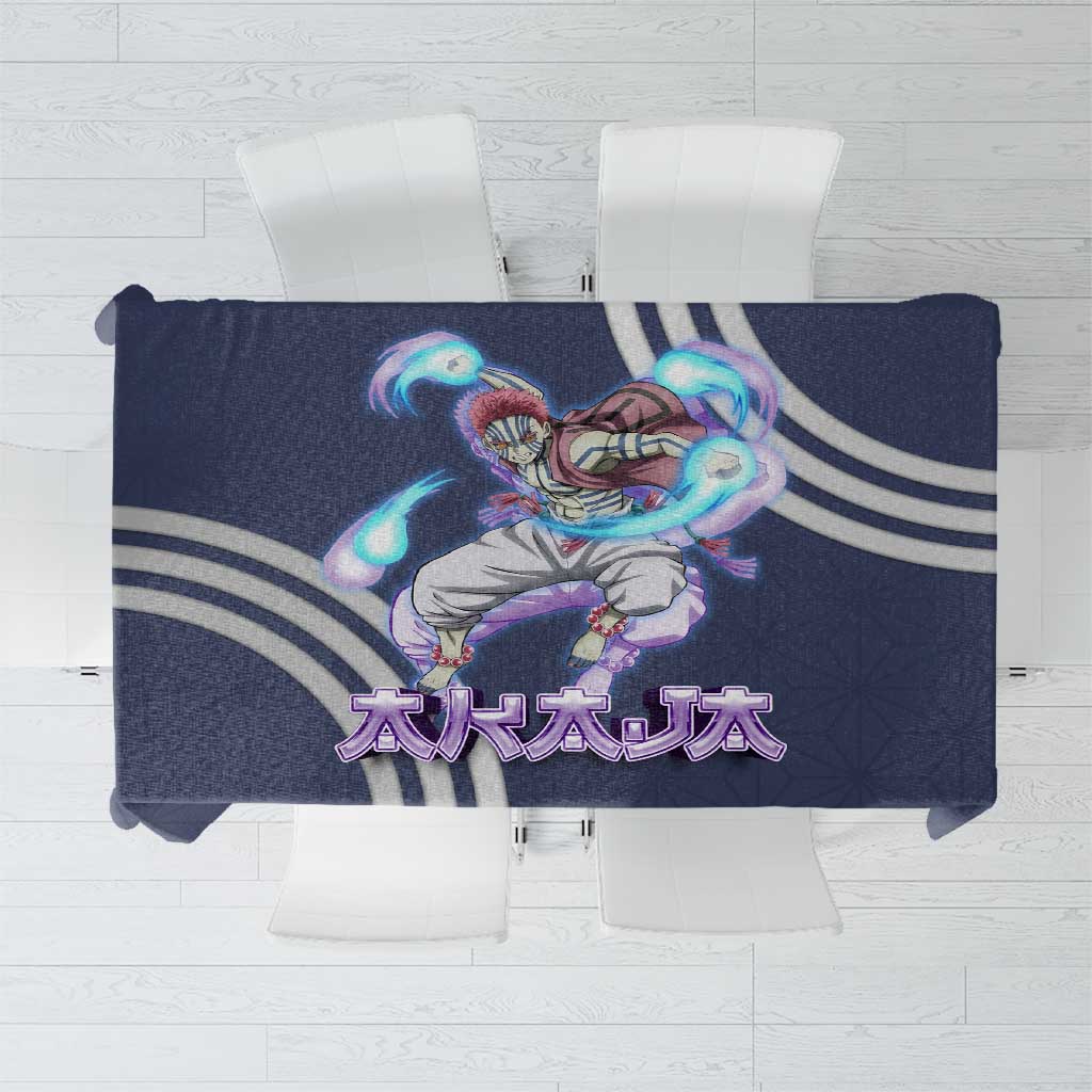 Akaza Demon Slayer Tablecloth Mystic Aura Anime Ring Style