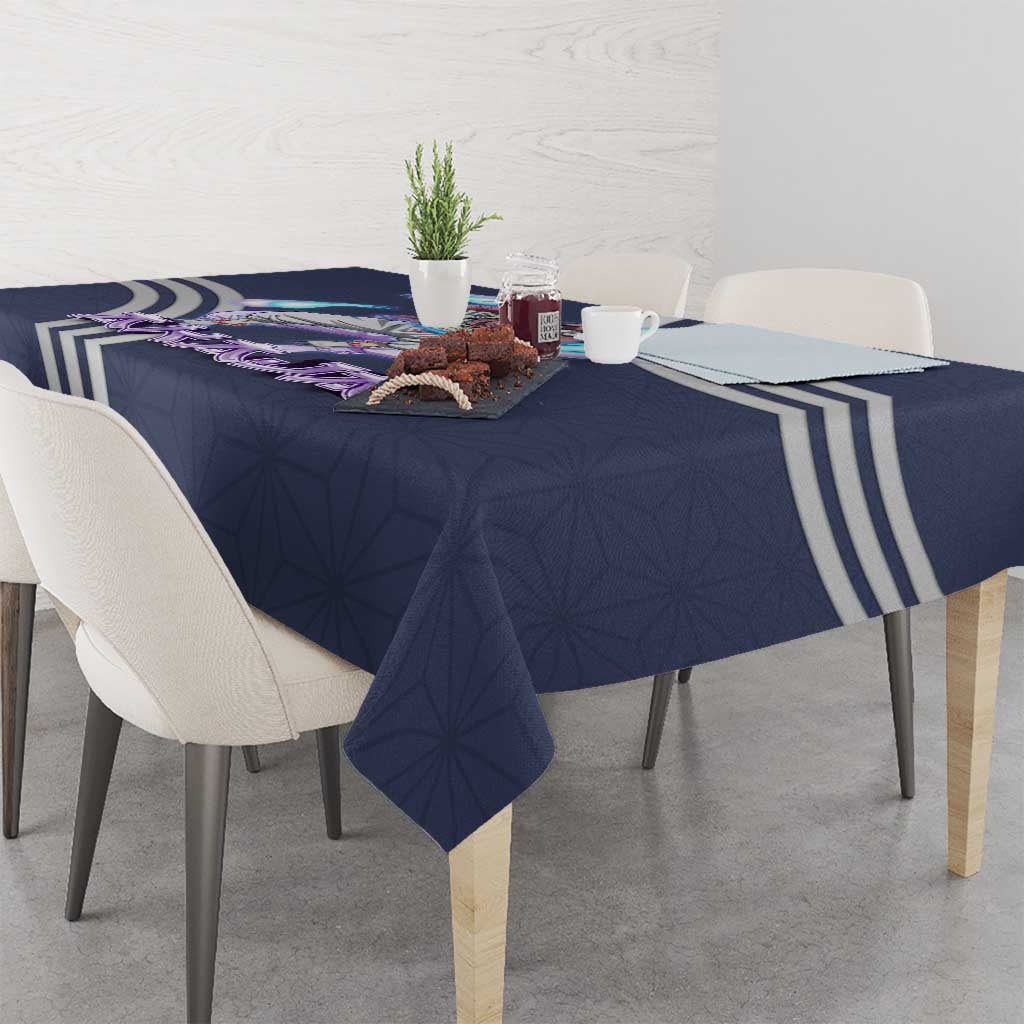 Akaza Demon Slayer Tablecloth Mystic Aura Anime Ring Style