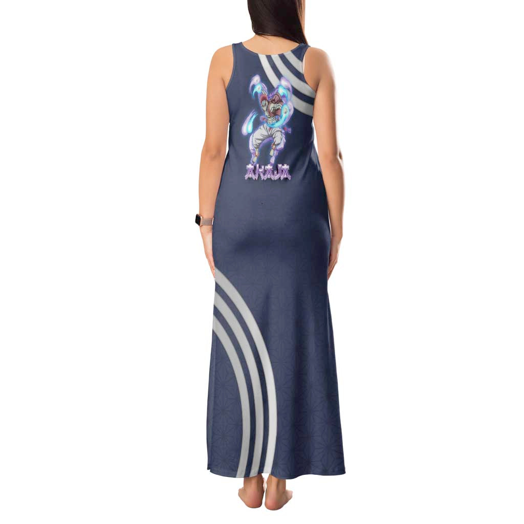 Akaza Demon Slayer Tank Maxi Dress Mystic Aura Anime Ring Style