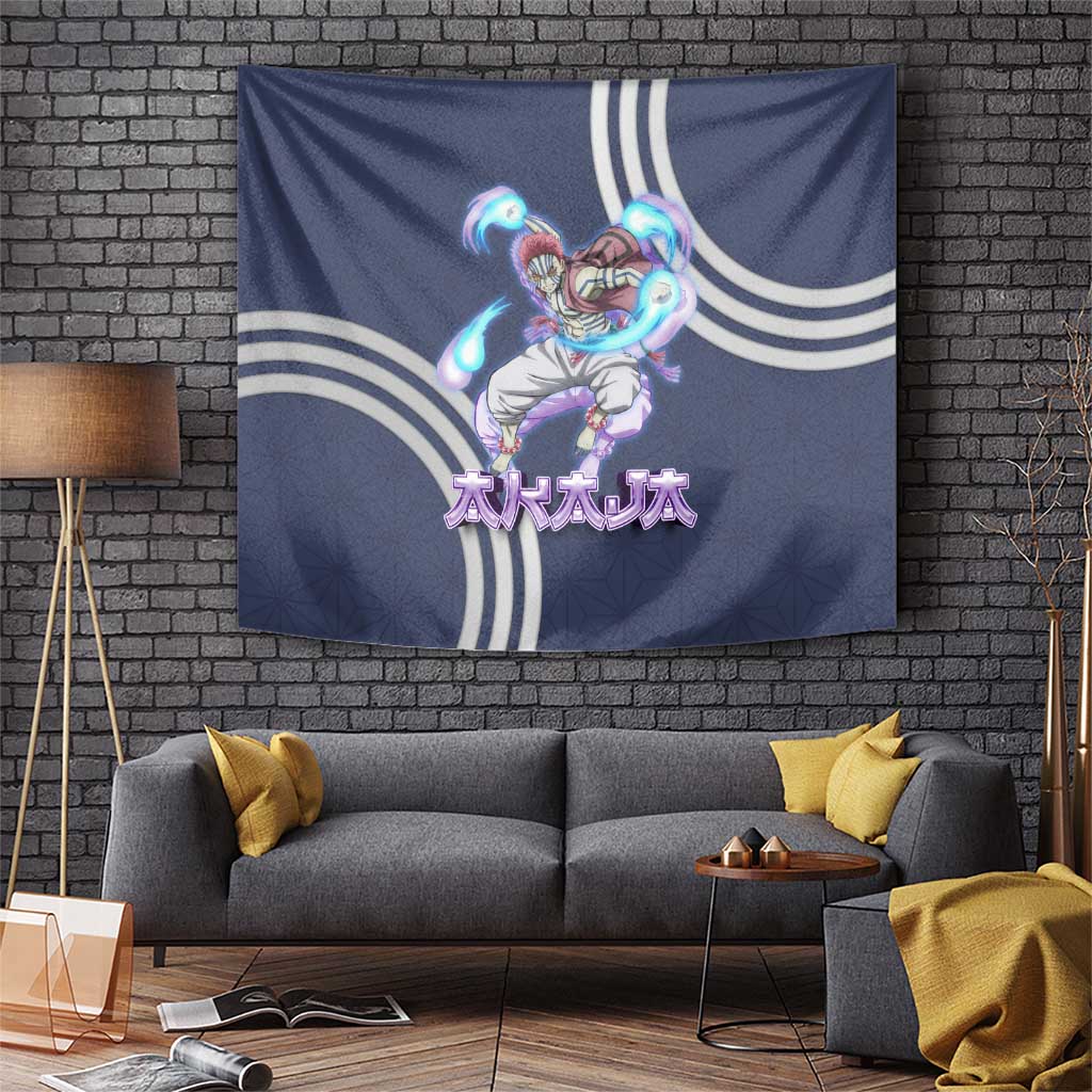 Akaza Demon Slayer Tapestry Mystic Aura Anime Ring Style