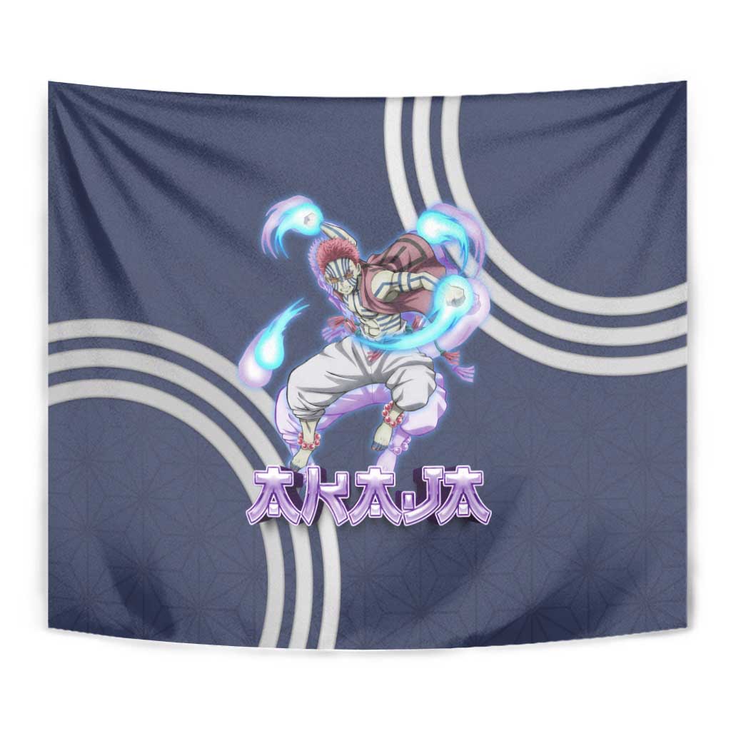 Akaza Demon Slayer Tapestry Mystic Aura Anime Ring Style