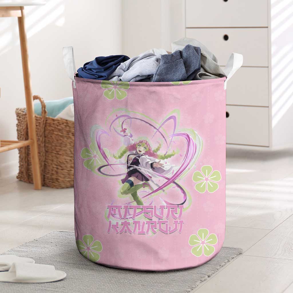 Kanroji Mitsuri Demon Slayer Laundry Basket Pastel Blossom Anime Lovecore Style