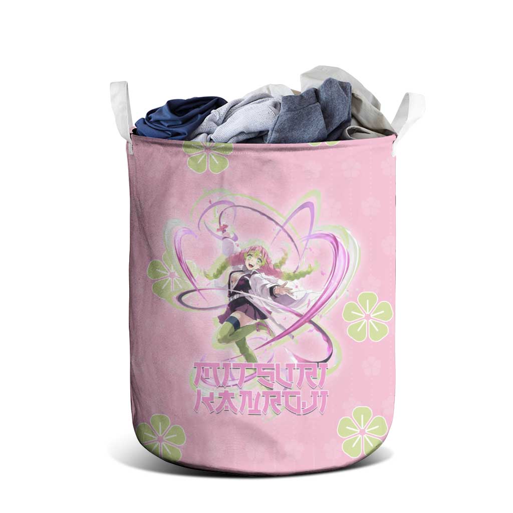 Kanroji Mitsuri Demon Slayer Laundry Basket Pastel Blossom Anime Lovecore Style