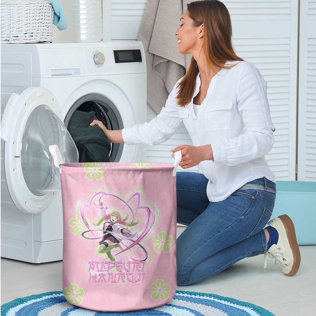 Kanroji Mitsuri Demon Slayer Laundry Basket Pastel Blossom Anime Lovecore Style
