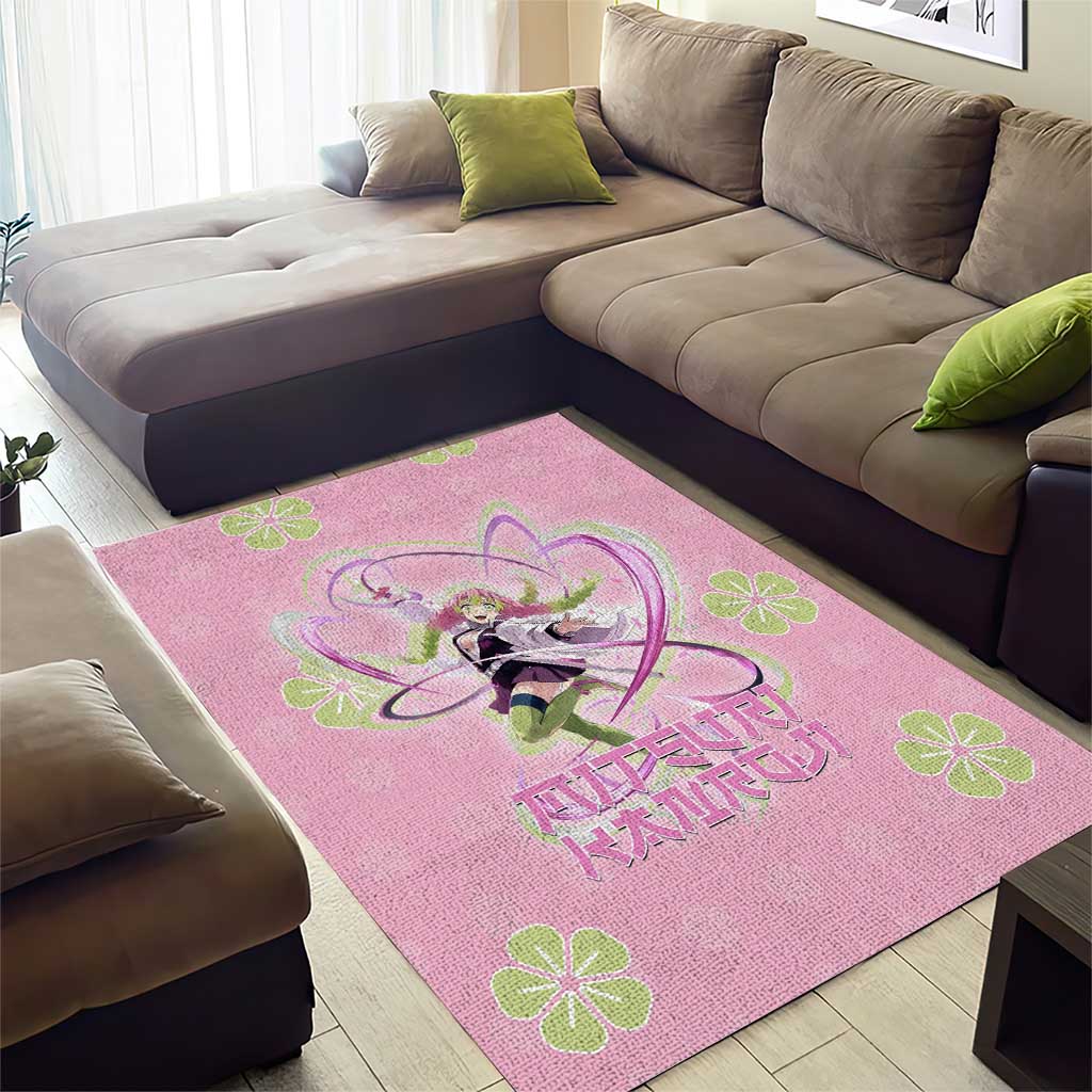 Kanroji Mitsuri Demon Slayer Area Rug Pastel Blossom Anime Lovecore Style