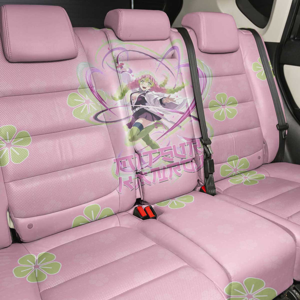 Kanroji Mitsuri Demon Slayer Back Car Seat Cover Pastel Blossom Anime Lovecore Style