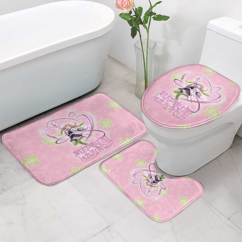 Kanroji Mitsuri Demon Slayer Bathroom Set Pastel Blossom Anime Lovecore Style