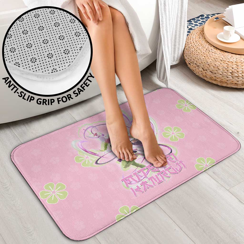 Kanroji Mitsuri Demon Slayer Bathroom Set Pastel Blossom Anime Lovecore Style