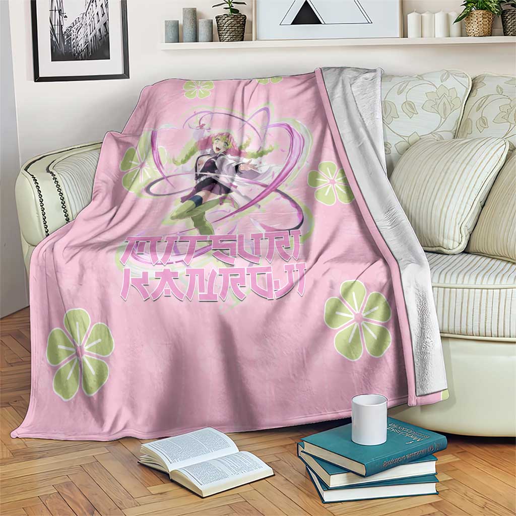 Kanroji Mitsuri Demon Slayer Blanket Pastel Blossom Anime Lovecore Style