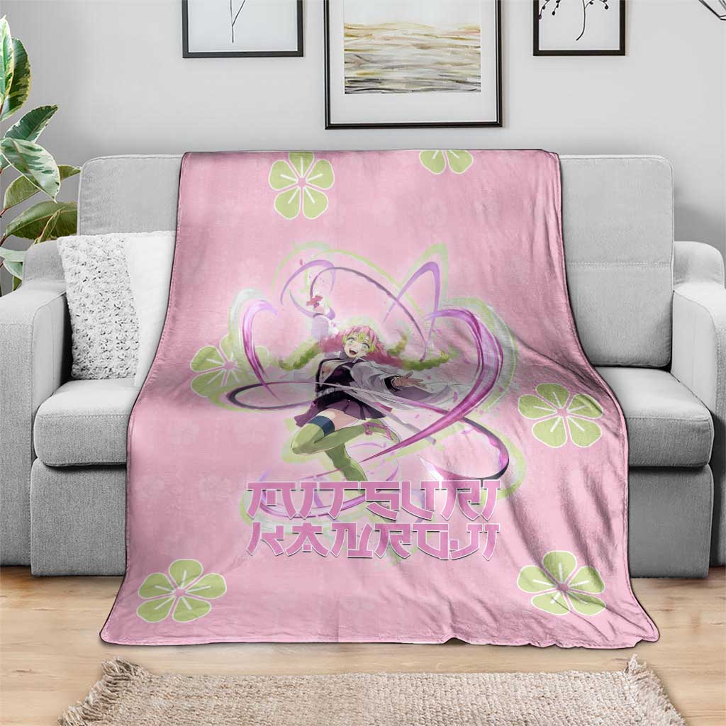 Kanroji Mitsuri Demon Slayer Blanket Pastel Blossom Anime Lovecore Style