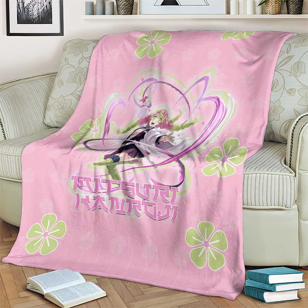 Kanroji Mitsuri Demon Slayer Blanket Pastel Blossom Anime Lovecore Style