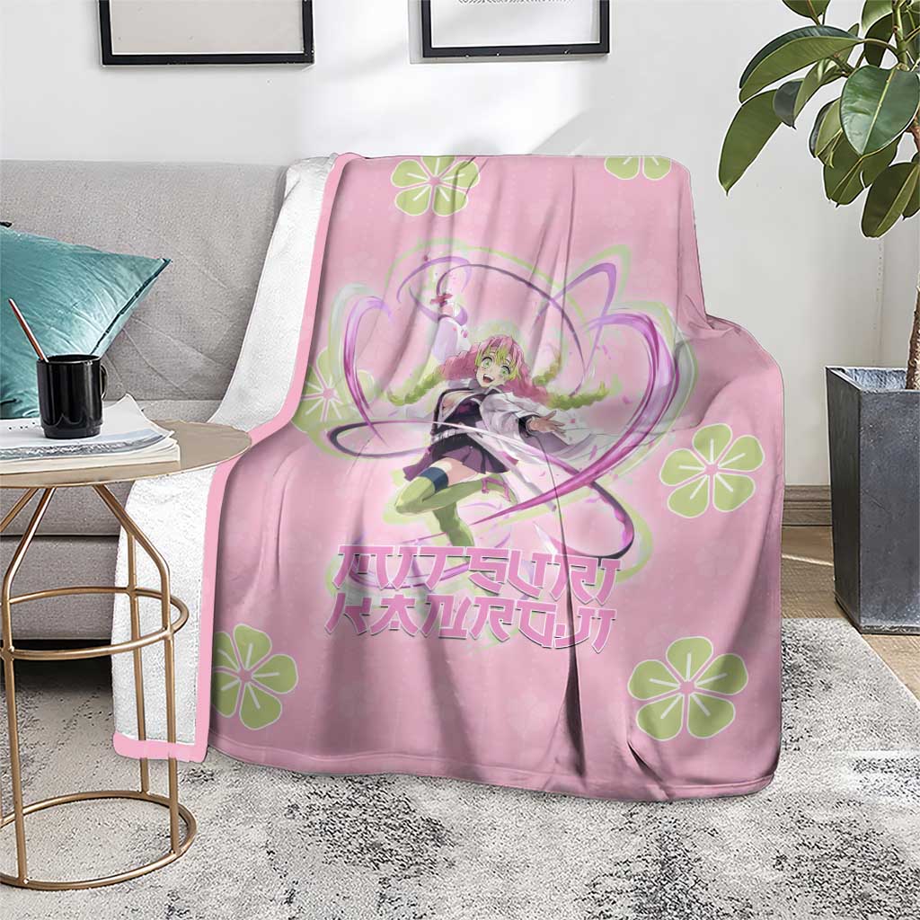 Kanroji Mitsuri Demon Slayer Blanket Pastel Blossom Anime Lovecore Style