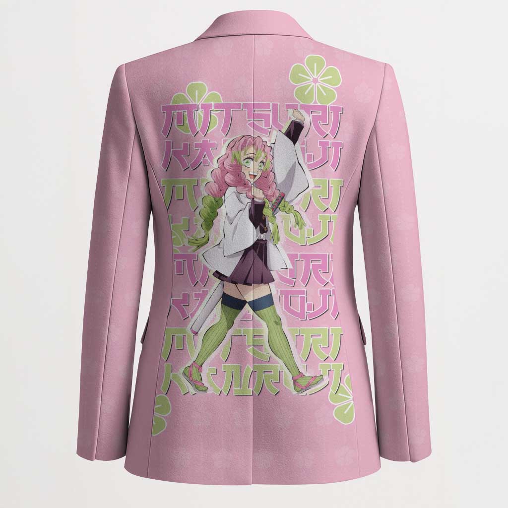 Kanroji Mitsuri Demon Slayer Blazer Pastel Blossom Anime Lovecore Style