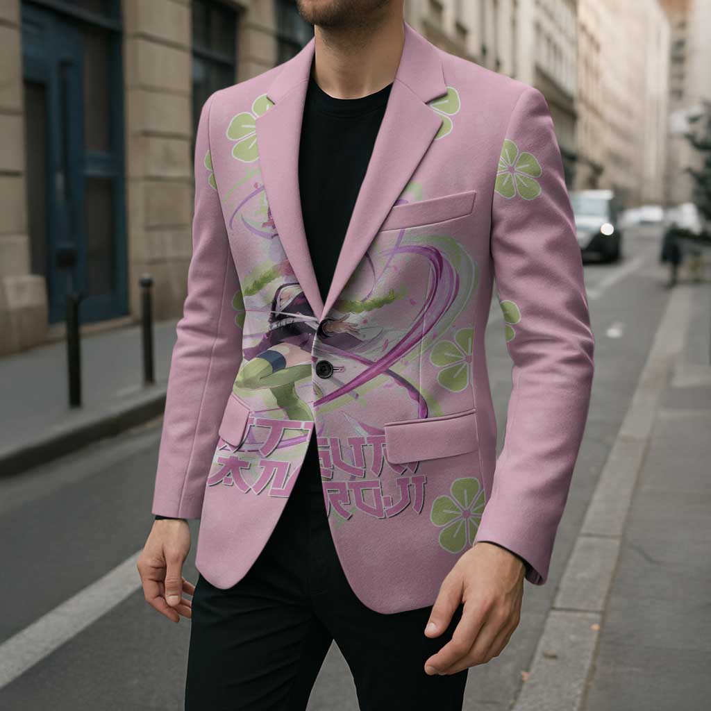 Kanroji Mitsuri Demon Slayer Blazer Pastel Blossom Anime Lovecore Style