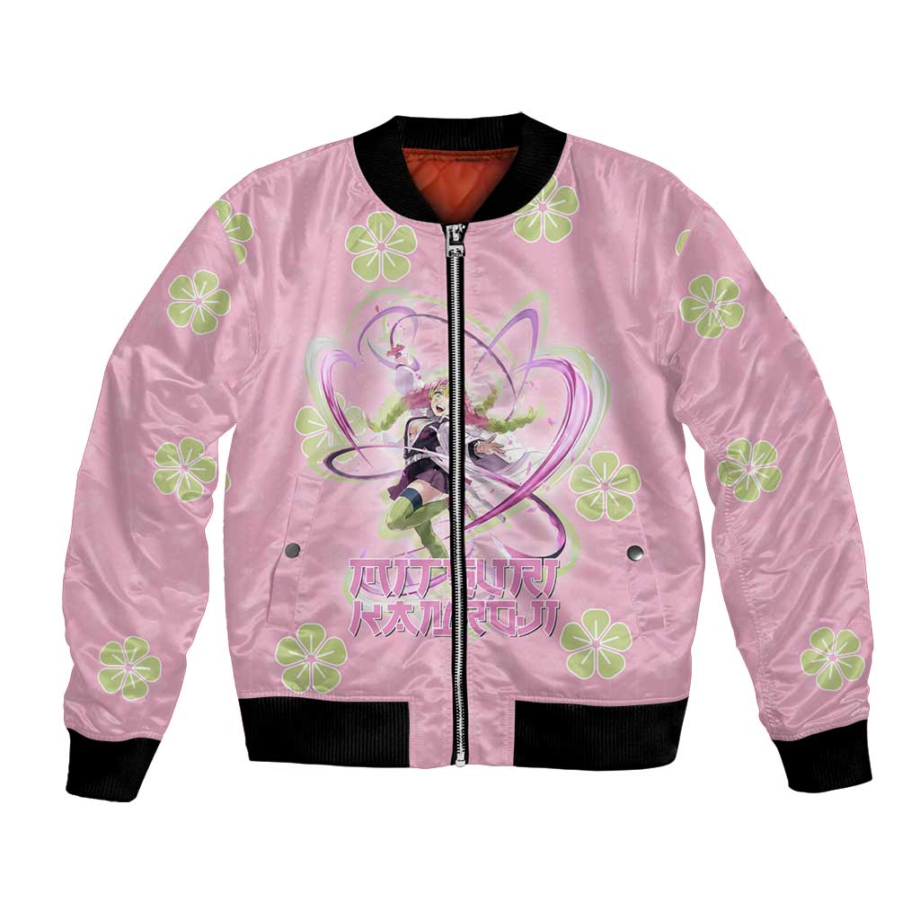 Kanroji Mitsuri Demon Slayer Bomber Jacket Pastel Blossom Anime Lovecore Style
