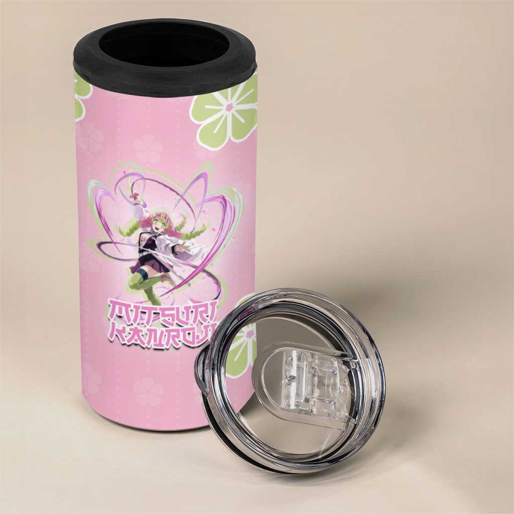 Kanroji Mitsuri Demon Slayer 4 in 1 Can Cooler Tumbler Pastel Blossom Anime Lovecore Style