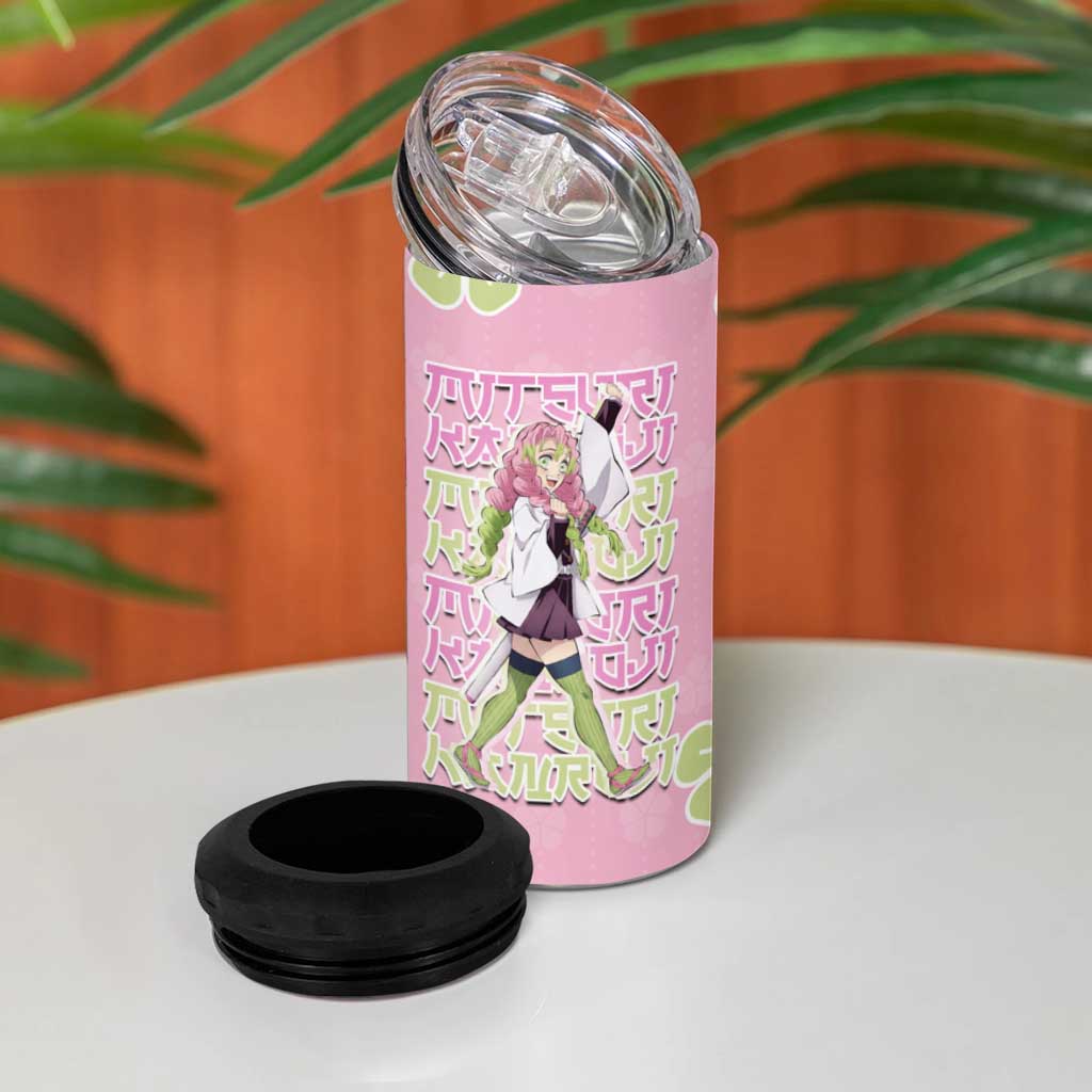 Kanroji Mitsuri Demon Slayer 4 in 1 Can Cooler Tumbler Pastel Blossom Anime Lovecore Style