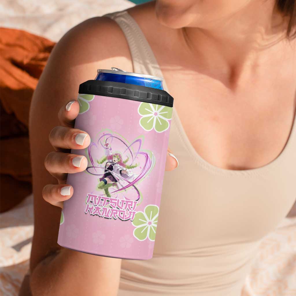 Kanroji Mitsuri Demon Slayer 4 in 1 Can Cooler Tumbler Pastel Blossom Anime Lovecore Style