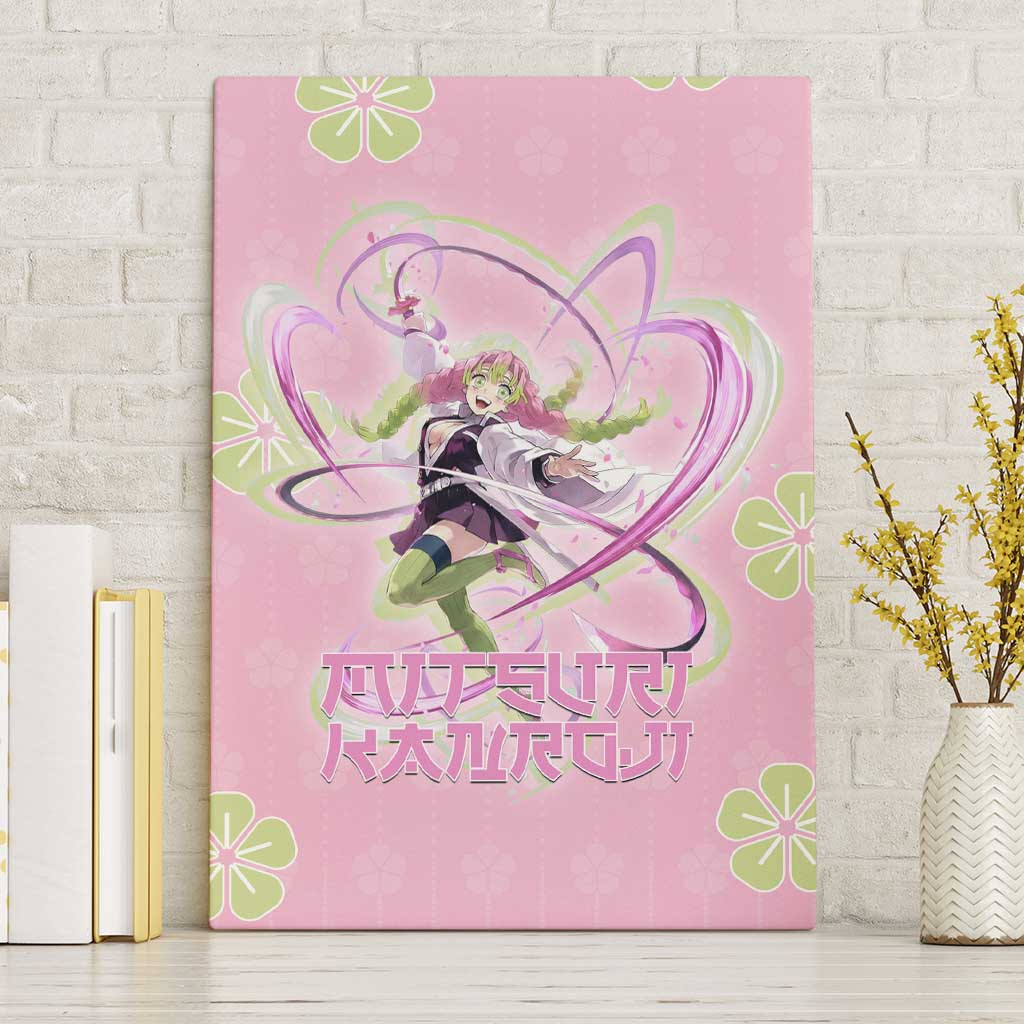Kanroji Mitsuri Demon Slayer Canvas Wall Art Pastel Blossom Anime Lovecore Style