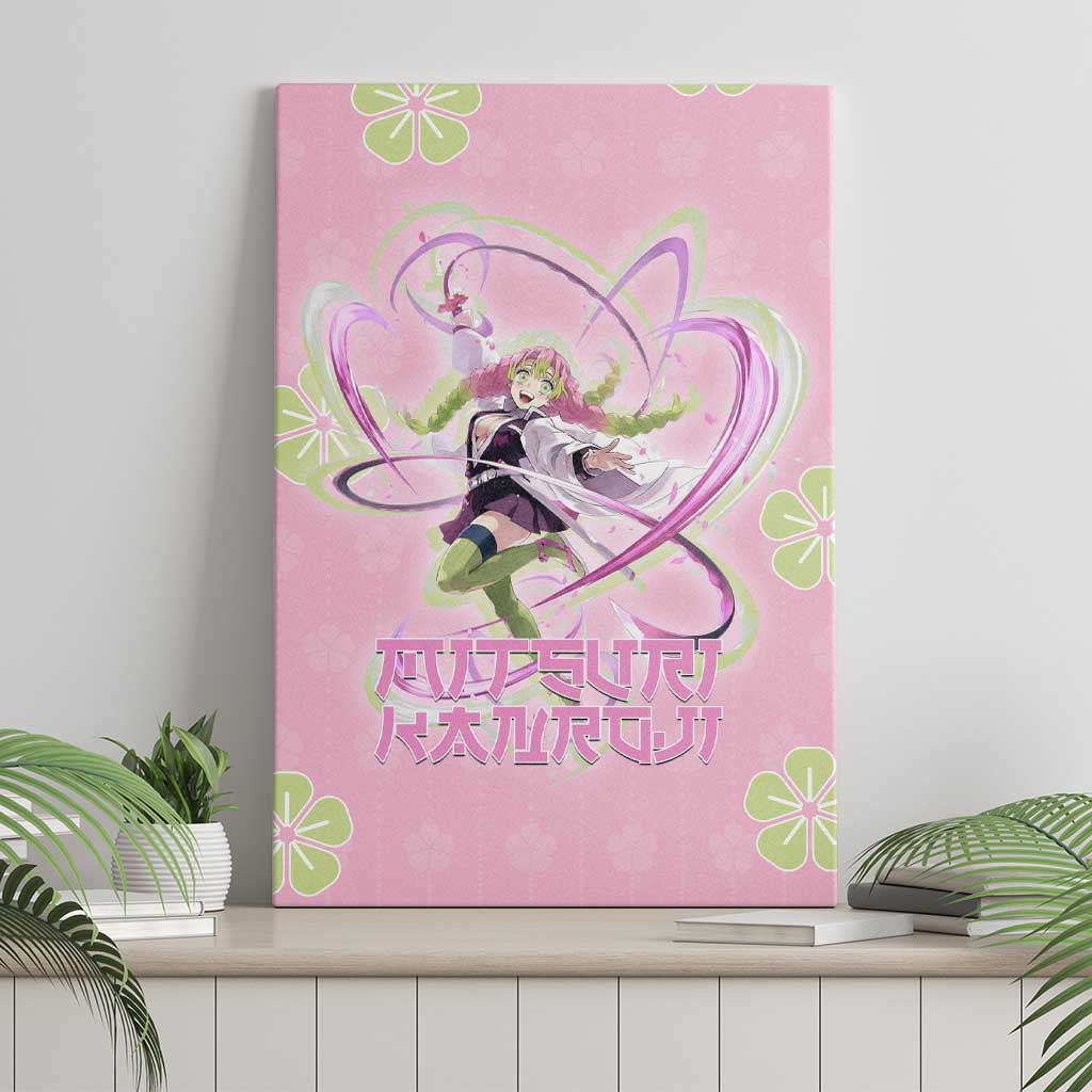 Kanroji Mitsuri Demon Slayer Canvas Wall Art Pastel Blossom Anime Lovecore Style