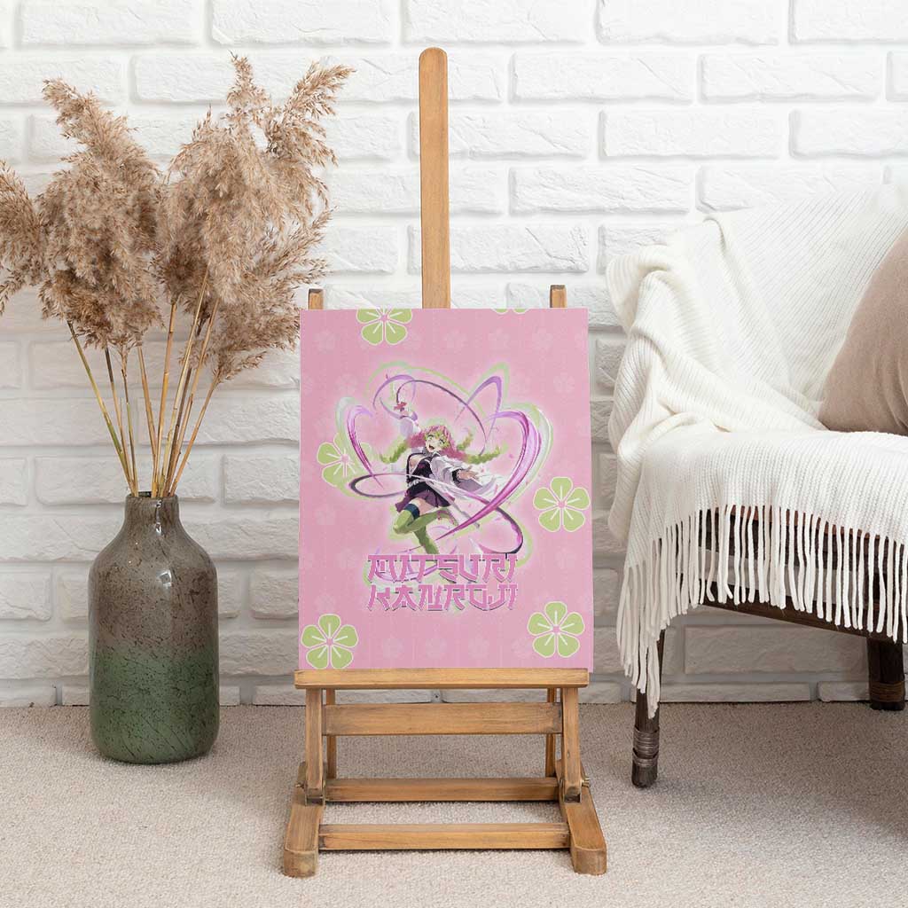 Kanroji Mitsuri Demon Slayer Canvas Wall Art Pastel Blossom Anime Lovecore Style
