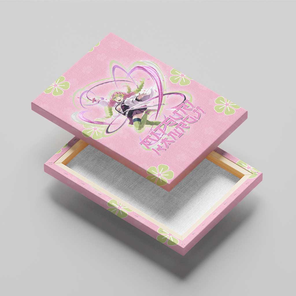 Kanroji Mitsuri Demon Slayer Canvas Wall Art Pastel Blossom Anime Lovecore Style