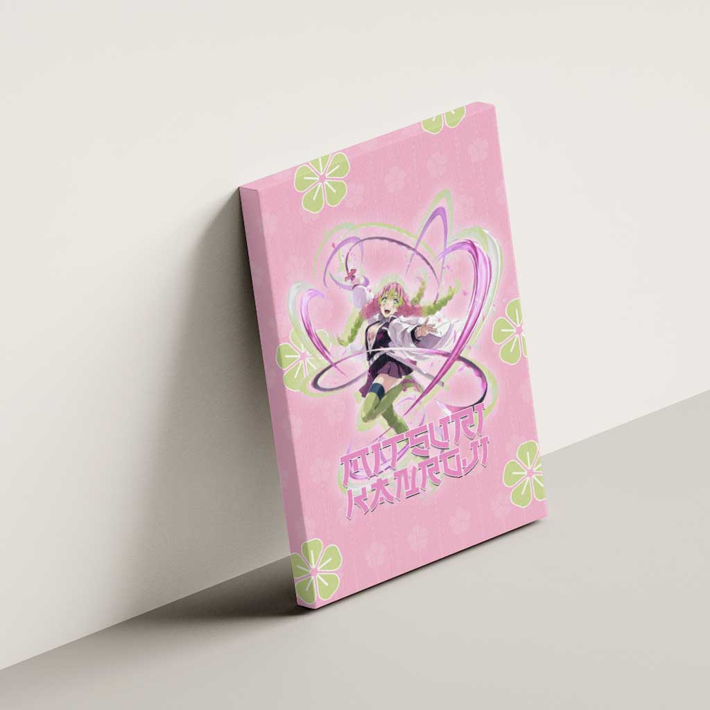Kanroji Mitsuri Demon Slayer Canvas Wall Art Pastel Blossom Anime Lovecore Style