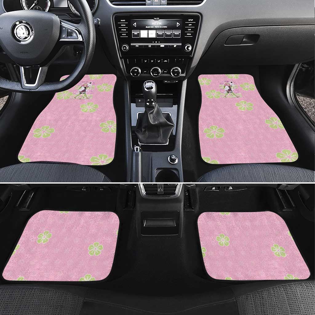 Kanroji Mitsuri Demon Slayer Car Mats Pastel Blossom Anime Lovecore Style