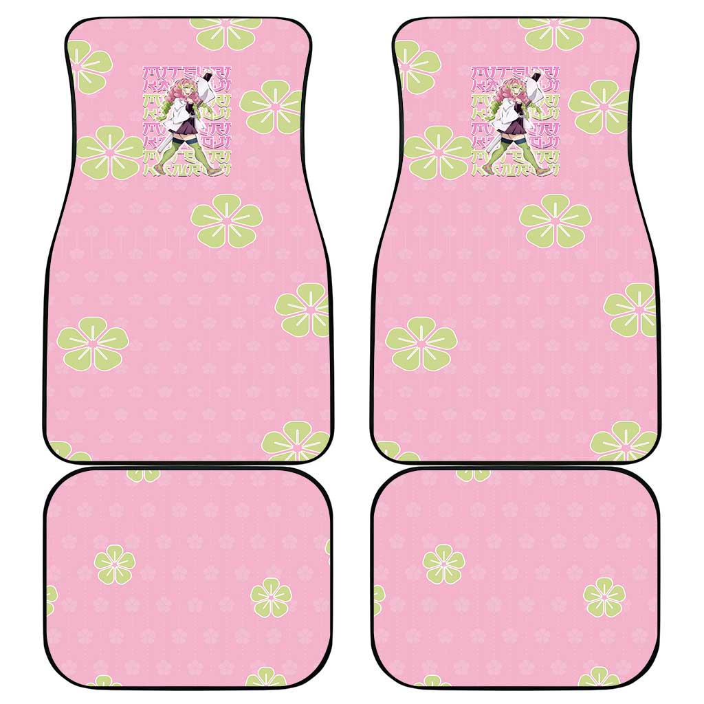 Kanroji Mitsuri Demon Slayer Car Mats Pastel Blossom Anime Lovecore Style