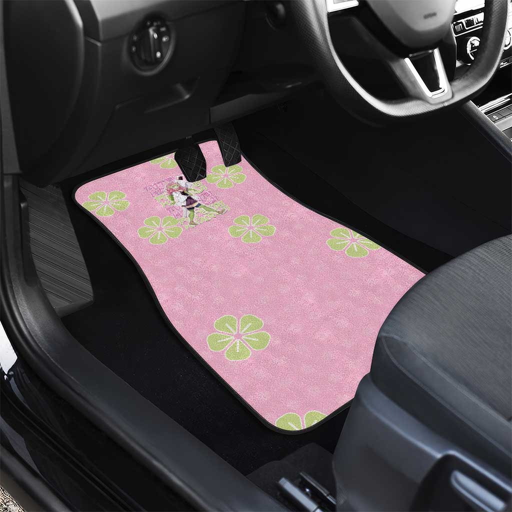 Kanroji Mitsuri Demon Slayer Car Mats Pastel Blossom Anime Lovecore Style