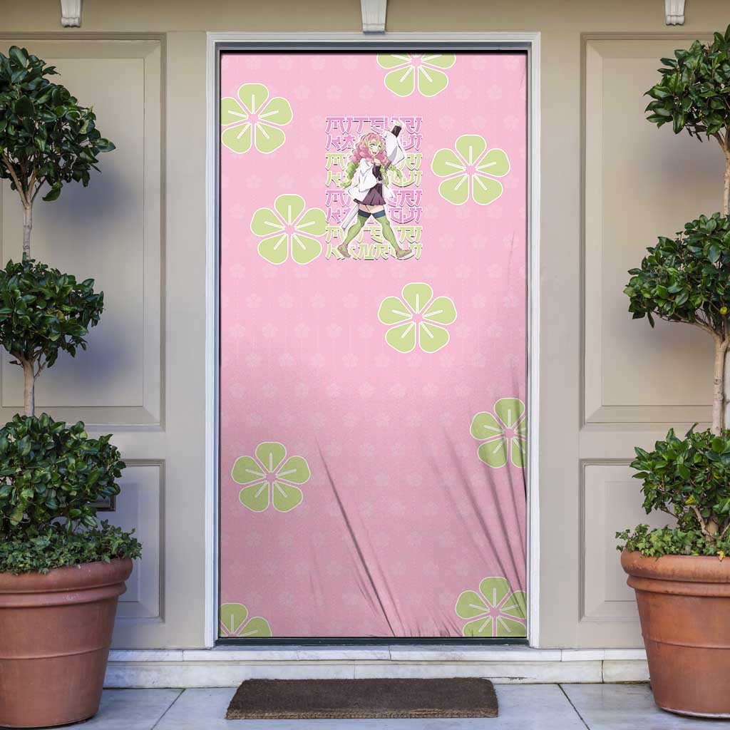 Kanroji Mitsuri Demon Slayer Door Cover Pastel Blossom Anime Lovecore Style