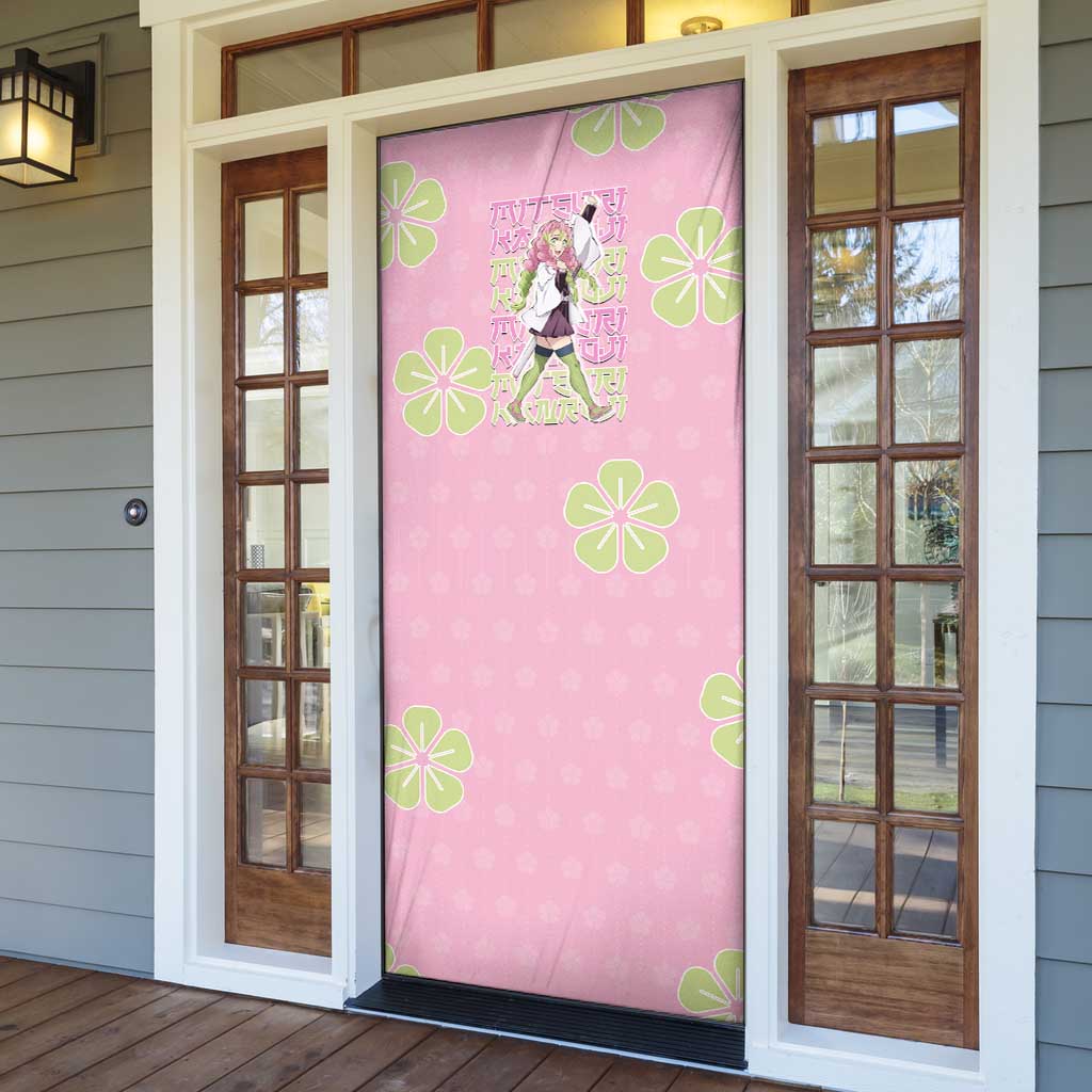 Kanroji Mitsuri Demon Slayer Door Cover Pastel Blossom Anime Lovecore Style