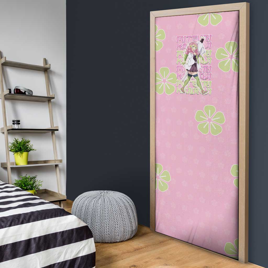Kanroji Mitsuri Demon Slayer Door Cover Pastel Blossom Anime Lovecore Style