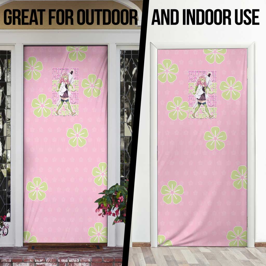 Kanroji Mitsuri Demon Slayer Door Cover Pastel Blossom Anime Lovecore Style