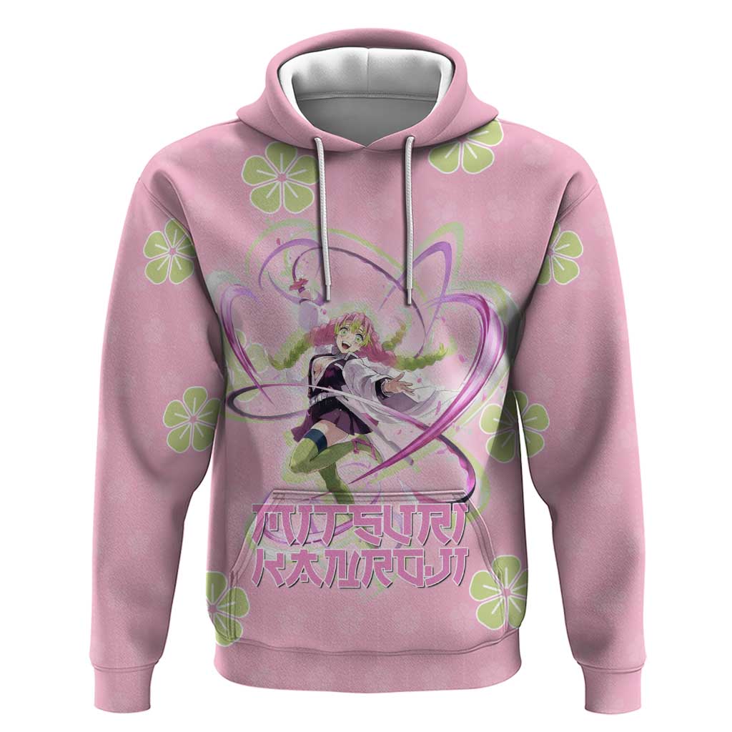 Kanroji Mitsuri Demon Slayer Hoodie Pastel Blossom Anime Lovecore Style