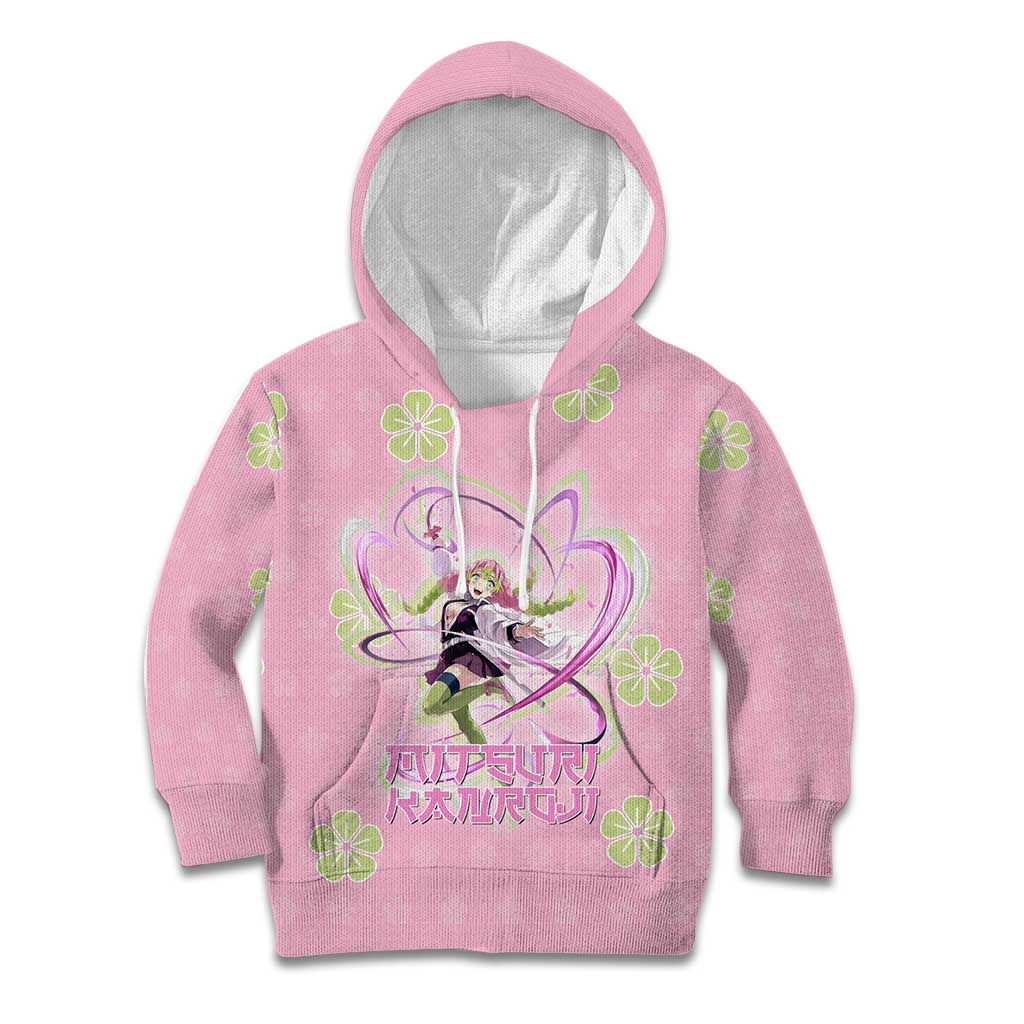 Kanroji Mitsuri Demon Slayer Kid Hoodie Pastel Blossom Anime Lovecore Style