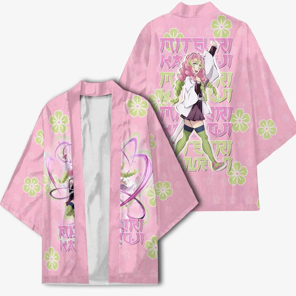 Kanroji Mitsuri Demon Slayer Kimono Pastel Blossom Anime Lovecore Style