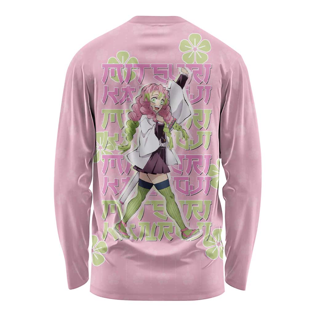 Kanroji Mitsuri Demon Slayer Long Sleeve Shirt Pastel Blossom Anime Lovecore Style