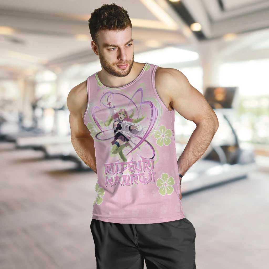 Kanroji Mitsuri Demon Slayer Men Tank Top Pastel Blossom Anime Lovecore Style