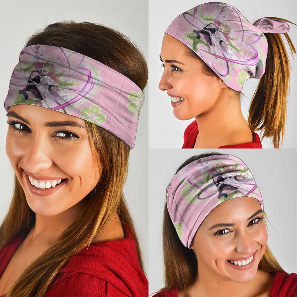 Kanroji Mitsuri Demon Slayer Neck Gaiter Pastel Blossom Anime Lovecore Style