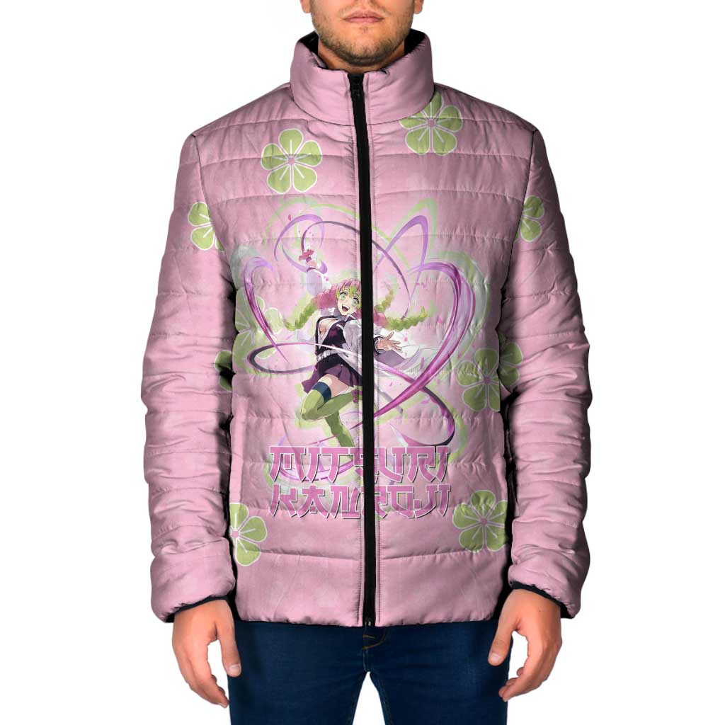 Kanroji Mitsuri Demon Slayer Padded Jacket Pastel Blossom Anime Lovecore Style