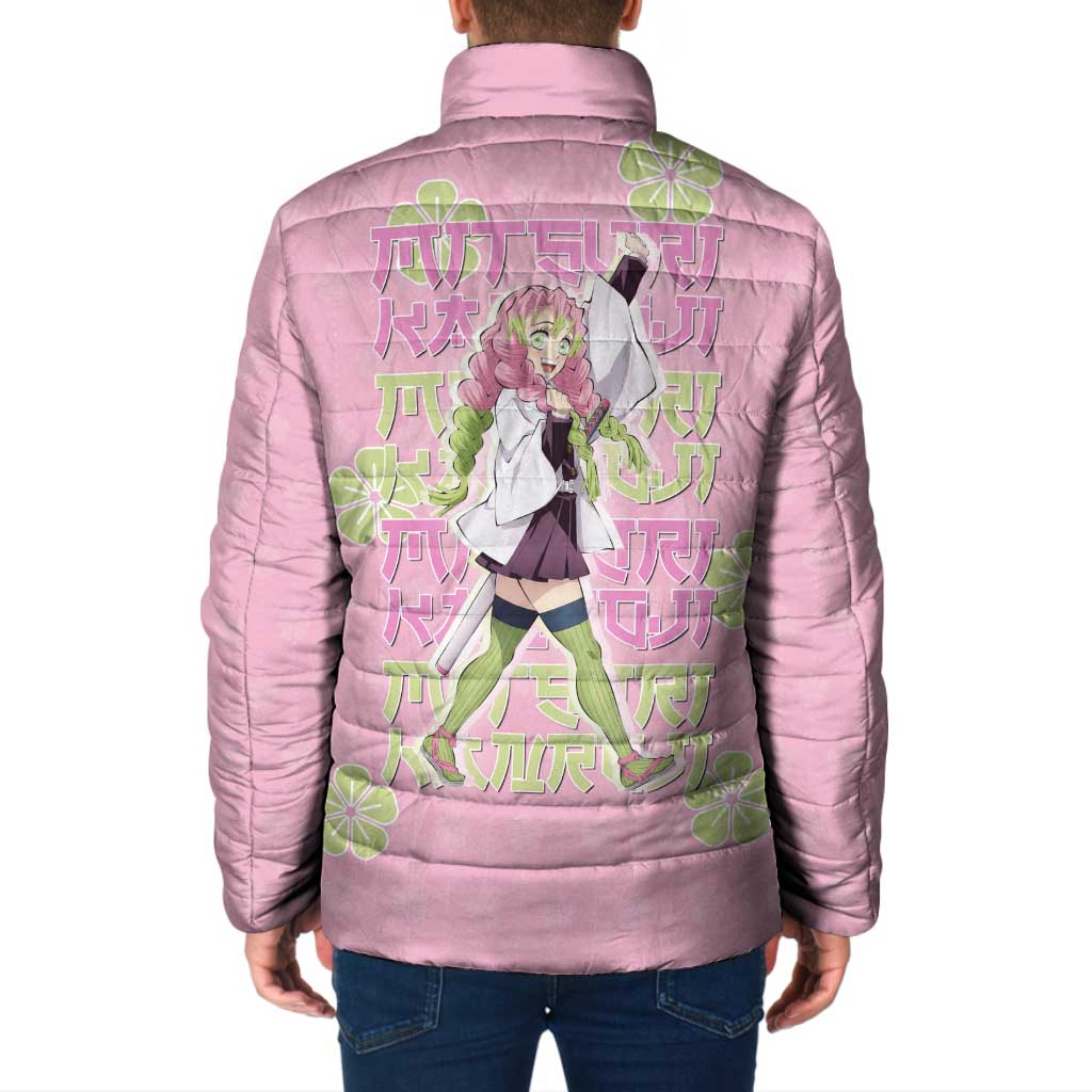 Kanroji Mitsuri Demon Slayer Padded Jacket Pastel Blossom Anime Lovecore Style