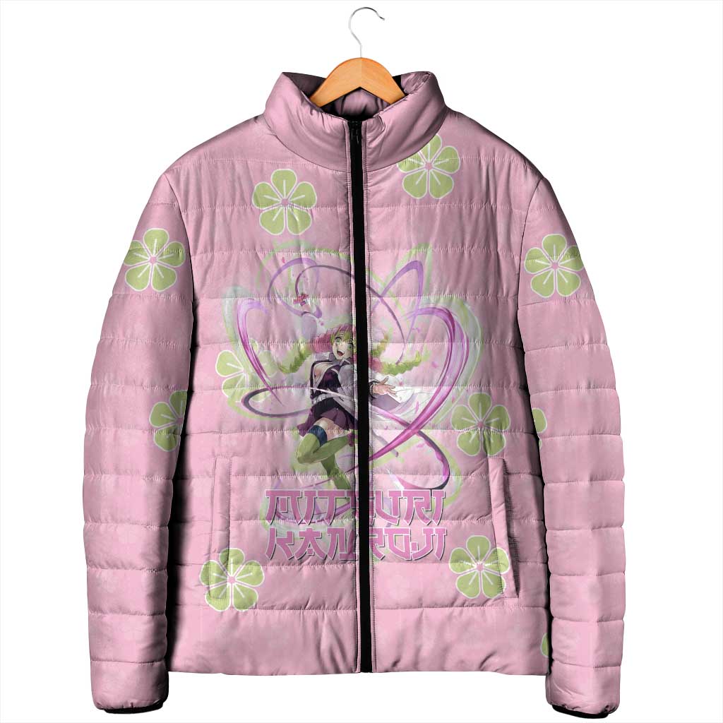 Kanroji Mitsuri Demon Slayer Padded Jacket Pastel Blossom Anime Lovecore Style