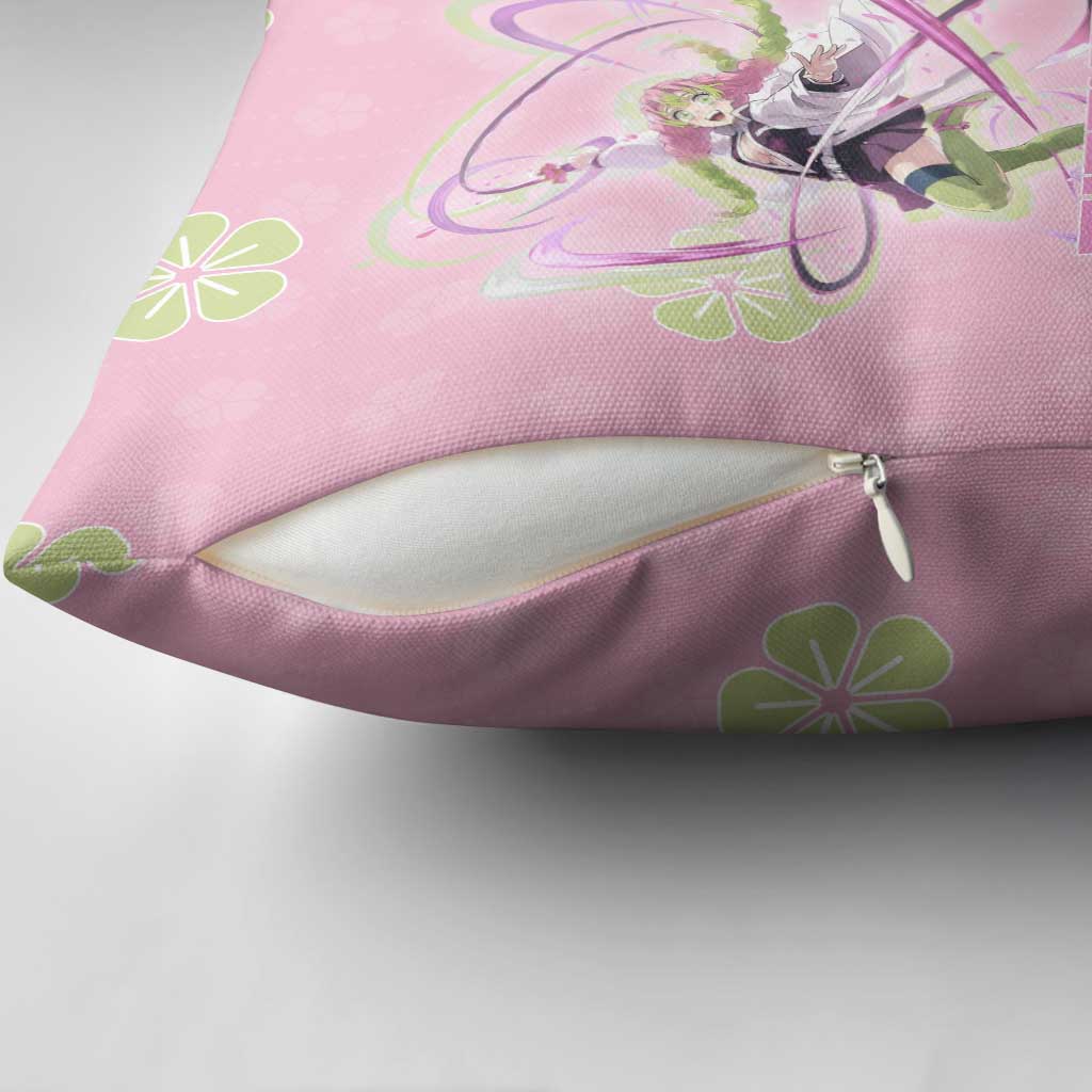 Kanroji Mitsuri Demon Slayer Pillow Cover Pastel Blossom Anime Lovecore Style