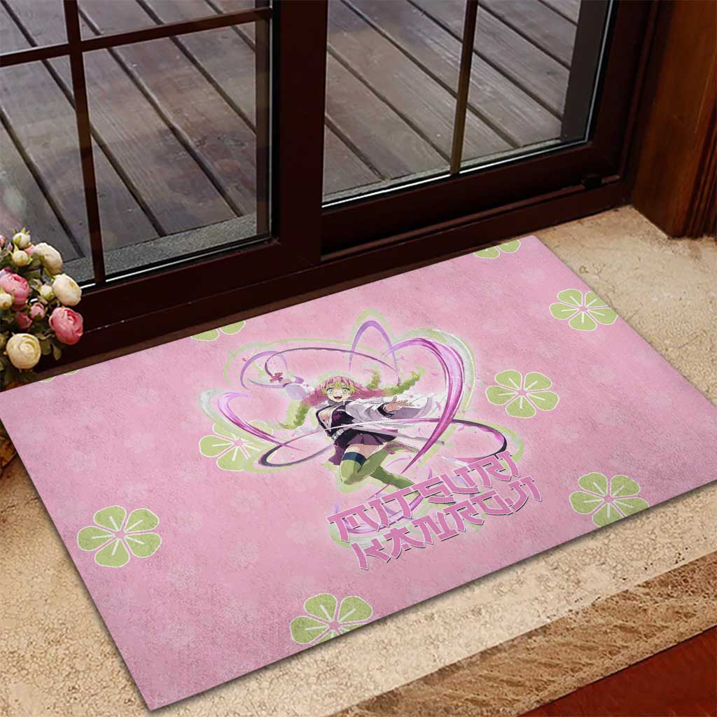 Kanroji Mitsuri Demon Slayer Rubber Doormat Pastel Blossom Anime Lovecore Style